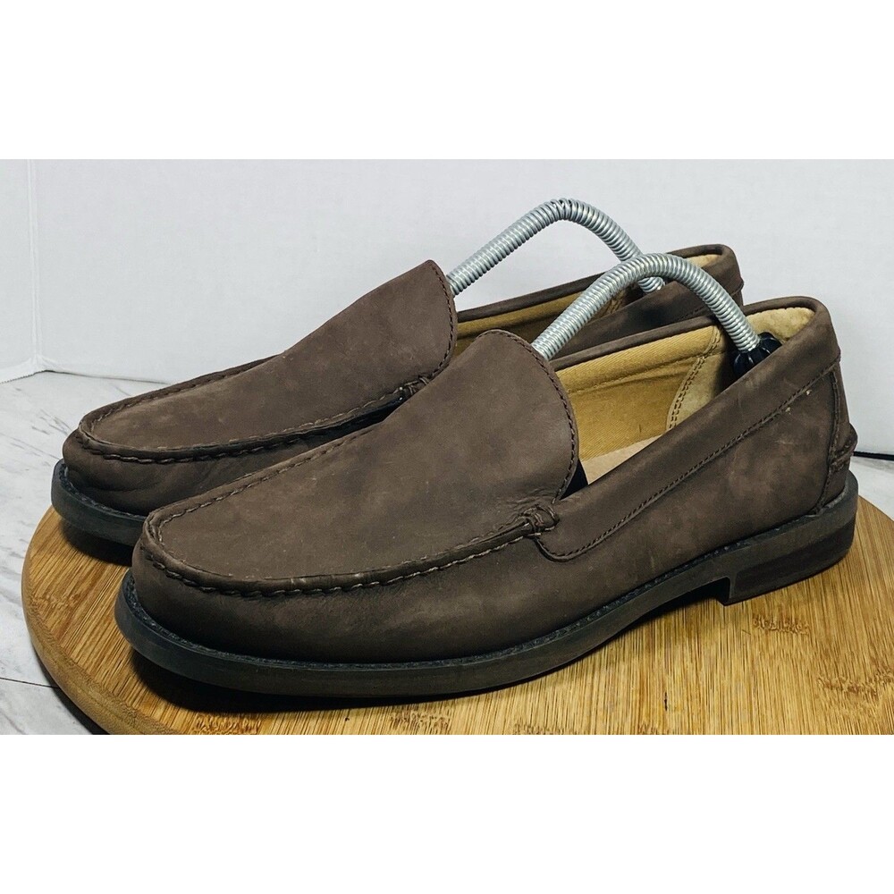 Polo Ralph Lauren Kristofer Loafers Men10D Brown Chocolate Suede Heritage Office